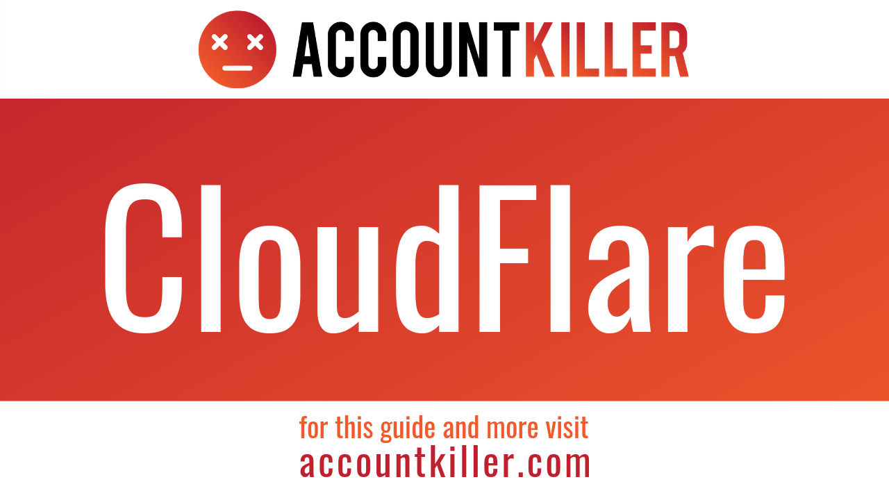 How to cancel your CloudFlare account